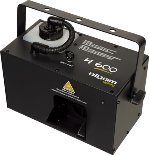 ALGAM LIGHTING - H600 - Nebelmaschine 600 W – DMX-Eingang/Ausgang: 3-Punkt-XLR – 290 x 185 x 240 mm – IP20 – Fassungsvermögen 1,2 l von ALGAM LIGHTING