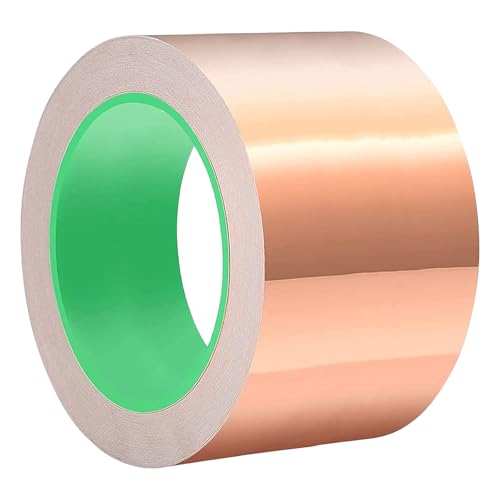 ALI2 Kupferband Gegen Schnecken,Schneckenzaun 70mmx20m,Schneckenschutz Hochbeet,Schneckenband Kupfer,Kupferband Selbstklebend,Kupfer Klebeband Für Elektrische Reparaturen,Erdung ALI2 Kupferband Gegen Schnecken,Schneckenzaun 70mmx20m,Schneckenschutz Hochbeet,Schneckenband Kupfer,Kupferband Selbstklebend,Kupfer Klebeband Für Elektrische Reparaturen,Erdung von ALI2