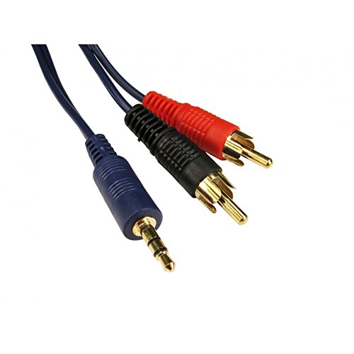 ALIDA SYSTEMS 10 m Klinke auf Twin RCA – geschirmtes Kabel – 24 K vergoldete Anschlüsse von ALIDA SYSTEMS