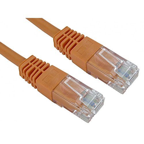 Alida Systems Professionelles Netzwerkkabel (26 AWG, 100% Kupferdraht, CAT5e (verbessert), RJ45, Ethernet, Patch, LAN, Router, Modem, 10/100, Orange von ALIDA SYSTEMS