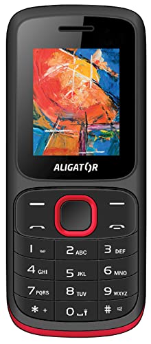 ALIGATOR Klassisches Handy AZAD210BR mit 1,8“ Farb-Display, VGA Kamera, Farbe schwarz-rot von ALIGATOR