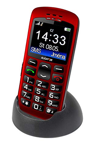 Aligator A670 Seniorenhandy mit SOS Taste und Locator, 4,8 x 2,32 x 0,55 Zoll rot Aligator A670 Seniorenhandy mit SOS Taste und Locator, 4,8 x 2,32 x 0,55 Zoll rot von ALIGATOR