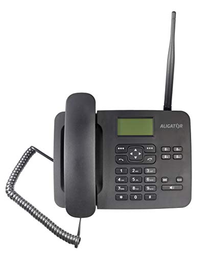 Aligator T100 GSM Mobiltelefon im klassischen Tischtelefon Style (Schwarz) von ALIGATOR