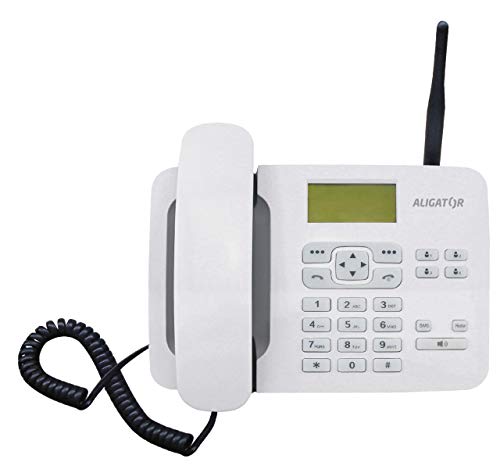 Aligator T100 GSM Mobiltelefon im klassischen Tischtelefon Style Weiß von ALIGATOR