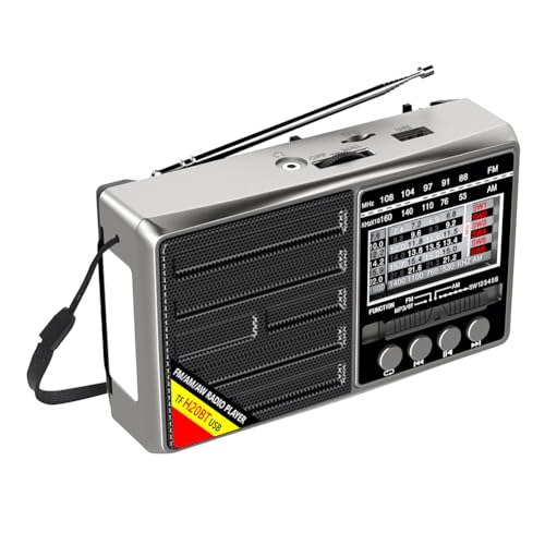ALINUOYQ FM/AM/SW tragbares Shortwave-Radio mit 3,5-mm-Kopfhörerbuchse Wireless MP3-Radio-Batterie-Batterie-Batterie-Rundfunk- Radio -Kompatible for Notfall-Hurrikane ALINUOYQ FM/AM/SW tragbares Shortwave-Radio mit 3,5-mm-Kopfhörerbuchse Wireless MP3-Radio-Batterie-Batterie-Batterie-Rundfunk- Radio -Kompatible for Notfall-Hurrikane von ALINUOYQ