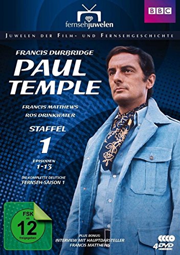 Francis Durbridge: Paul Temple - Staffel 1 - Die komplette ZDF-Fernseh-Saison 1 (Folgen 1-13 + Interview) - Fernsehjuwelen [4 DVDs] von ALIVE AG