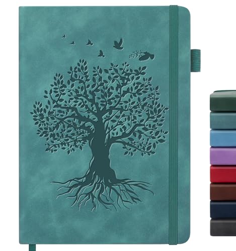 ALKALO Lined Journal Notebook for Women Men, B5 Hardcover Leather Journals for Writing, 200 Pages Thick Paper, Daily Journal Notebook for Work, School, Note Taking, Business, Travel, College Ruled ALKALO Lined Journal Notebook for Women Men, B5 Hardcover Leather Journals for Writing, 200 Pages Thick Paper, Daily Journal Notebook for Work, School, Note Taking, Business, Travel, College Ruled von ALKALO