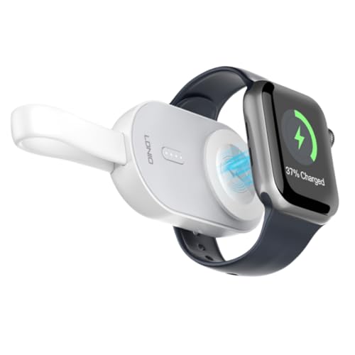 Mini Magnetic Wireless Power Bank Kompatibel mit Apple Watch Series Magnetic Wireless Portable Charger Kompatibel 1200mAh mit Apple Watch von ALKEUR