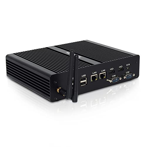 ALLASONE Mini PC Windows 10 Pro,Core I3-5005U,Mini Computer 8GB RAM 512SSD,Mini Desktop PC 2*RS232 COM Dual LAN HDMI Optical WI-FI BT 4.0, Office PC von ALLASONE