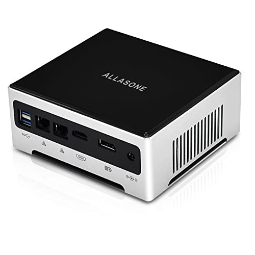 ALLASONE Mini PC Windows 11 Core i5-1035G4,Mini Computer 16GB DDR4 RAM 256GB M.2 NVME SSD,Mini Desktop PC USB3.0 HDMI DP Dualer 4k-Ausgang WiFi BT 4.2 von ALLASONE