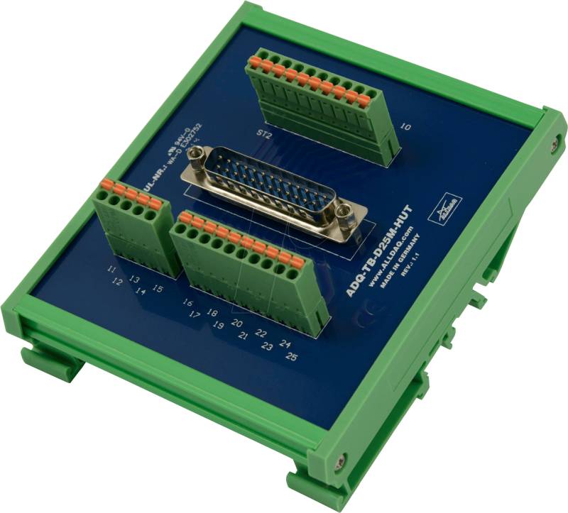 ALLDAQ 111749 - Anschlussblock, 25-polig Sub-D, Phoenix-Klemmen von ALLDAQ