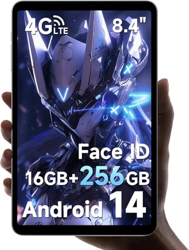 ALLDOCUBE Android 14 Tablet, Tablet Gaming 8.4 Zoll G99 iPlay 60 Mini Pro mit 2 Lautsprecher, 16GB RAM 256GB ROM, Tablet FHD 1920x1200,Widevine L1, 6050mAh, 5MP/13MP,4G LTE, 6-Achsen-Gyroskop von ALLDOCUBE