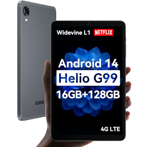 ALLDOCUBE iPlay 60 Mini Pro 8,4 Zoll Tablet, Android 14, Helio G99, 16GB+128GB (512GB TF), 1920 x1200 FHD, Widevine L1, 6050mAh, 5MP/13MP, 4G LTE, Dual-Stereo-Lautsprecher, Face ID, 6-Achsen-Gyroskop von ALLDOCUBE