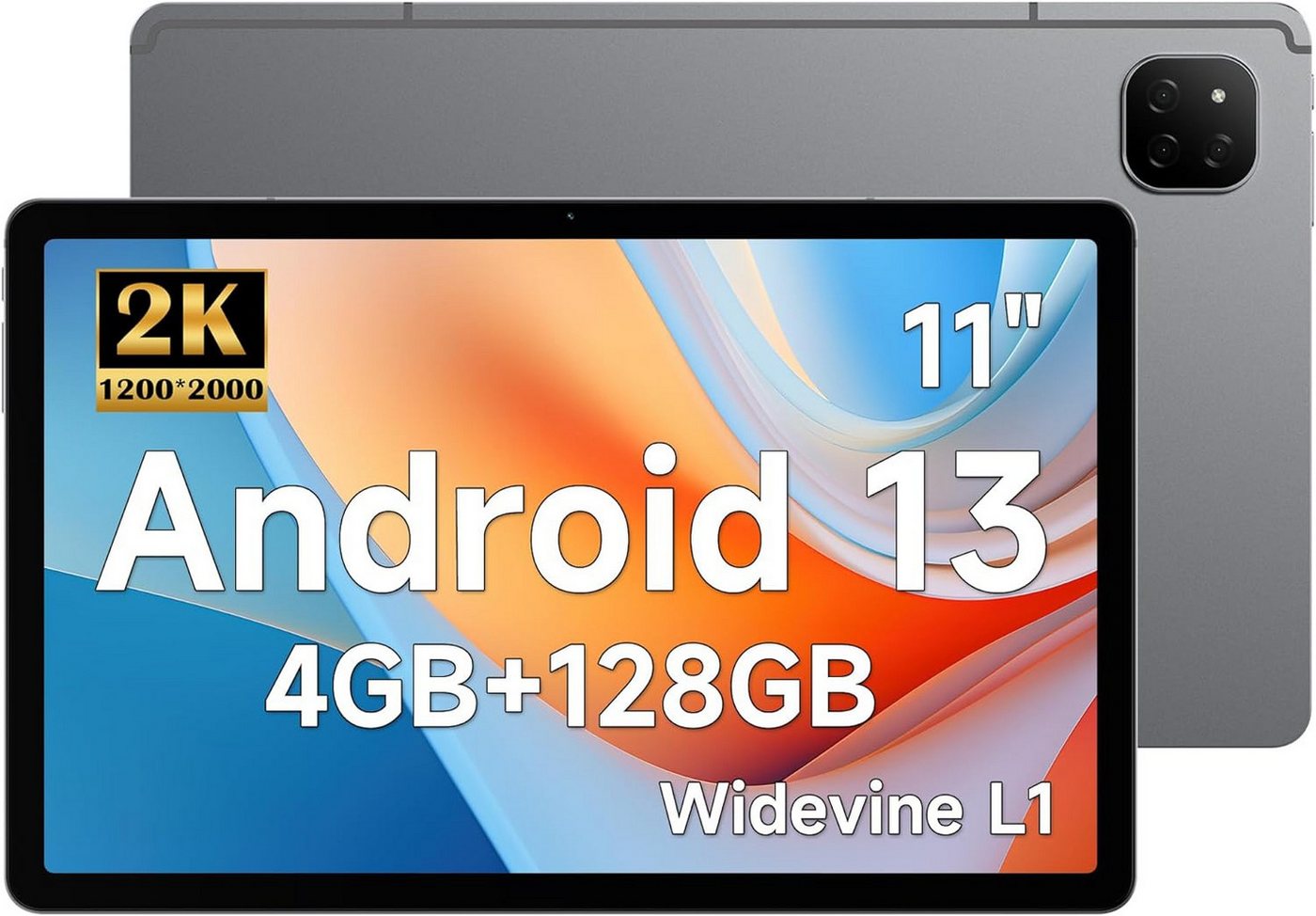 ALLDOCUBE iPlay60 Octa-core 1.6GHz Prozessor 7000mAh Widevine L1 Bluetooth 5.0 Tablet (11, 128 GB, Android 13, 4G LTE 5G WiFi, Mit den besten und erstaunlichsten Funktionen, attraktivem Design)" von ALLDOCUBE