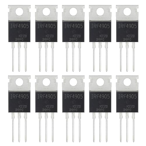 ALLECIN 10 Stück IRF4905 IRF4905P IRF4905PBF MOSFET Transistoren Leistungs Halbleiterprodukte 55V 74A P-Kanal Mosfets Transistor 55 Volt 74 Ampere TO-220 ALLECIN 10 Stück IRF4905 IRF4905P IRF4905PBF MOSFET Transistoren Leistungs Halbleiterprodukte 55V 74A P-Kanal Mosfets Transistor 55 Volt 74 Ampere TO-220 von ALLECIN