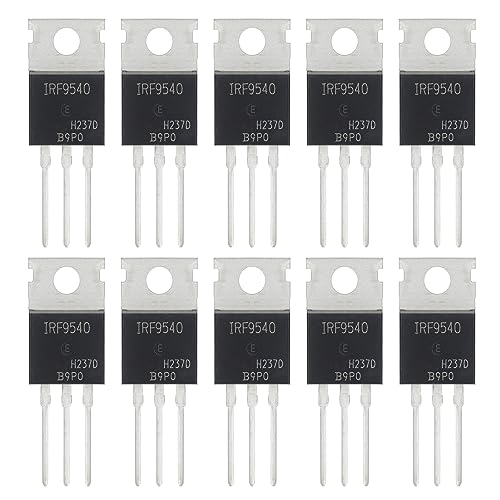 ALLECIN 10 Stück IRF9540 IRF9540N IRF9540NPBF MOSFET Transistoren Leistungs Halbleiterprodukte100V 23A P-Kanal MOSFETS Transistor 100 Volt 23 Ampere TO-220 von ALLECIN