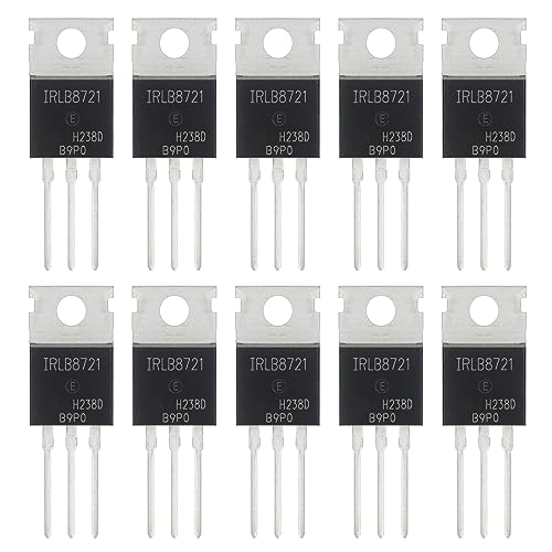 ALLECIN 10 Stück IRLB8721 IRLB8721N IRLB8721PBF MOSFET-Transistoren Leistungs Halbleiterprodukte 30V 62A N-Kanal Mosfets-Transistor 30 Volt 62 Ampere TO-220 von ALLECIN