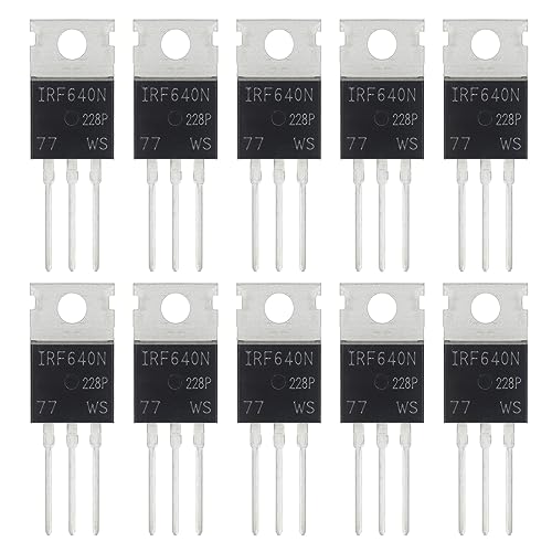 ALLECIN 10Stück IRF640 IRF640N IRF640NPBF MOSFET Transistoren 18A 200V N-Kanal Leistungs MOSFETS Transistor 18 Ampere 200 Volt TO-220 von ALLECIN