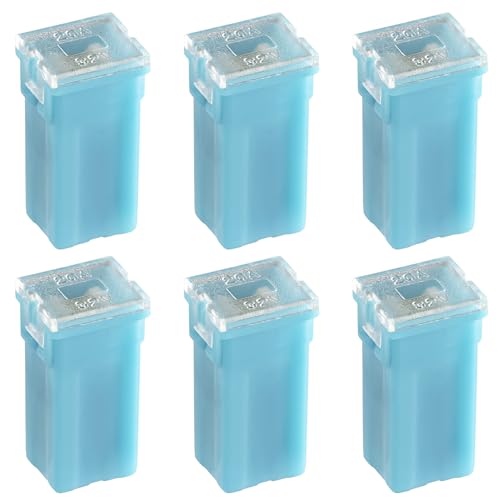 ALLECIN 20A Blocksicherung Hohem Profil 20Ampere Tall Standard Profile Box Shaped Fuse Auto Sicherungen Hochprofil KFZ Sicherung für LKW PKW (Packung mit 6 Stück) von ALLECIN
