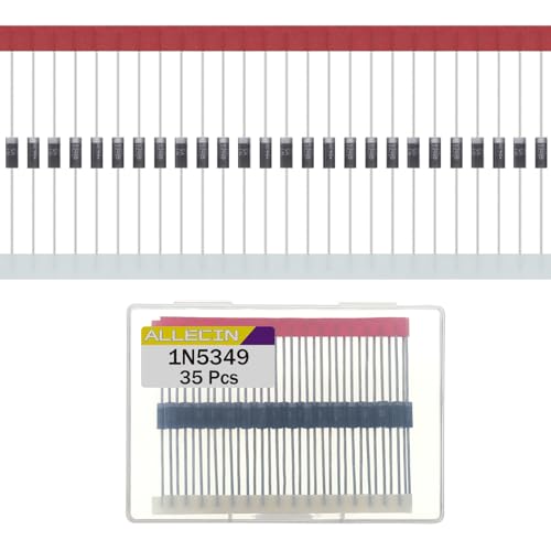ALLECIN 35 Stück 1N5349B Power Zener Dioden 5W 12V 1N5349 Axial Diode Diodes 5Watt 12Volt DO-201AD von ALLECIN