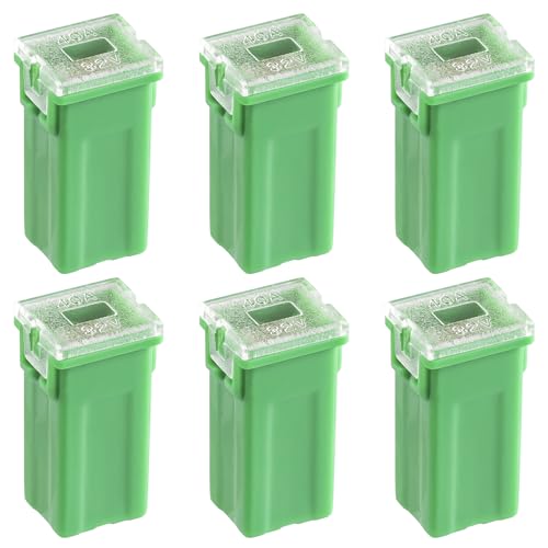 ALLECIN 40A Blocksicherung Hohem Profil 40Ampere Tall Standard Profile Box Shaped Fuse Auto Sicherungen Hochprofil KFZ Sicherung für LKW PKW (Packung mit 6 Stück) von ALLECIN