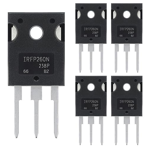 ALLECIN 5 Stück IRFP260 IRFP260N IRFP260NPBF MOSFET-Transistoren Leistungs Halbleiterprodukte 50A 200V N-Kanal Mosfets Transistor 50 Ampere 200 Volt TO-247 von ALLECIN