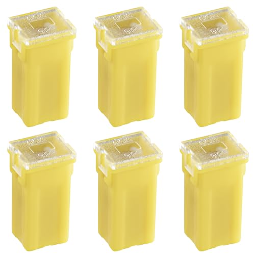 ALLECIN 60A Blocksicherung Hohem Profil 60Ampere Tall Standard Profile Box Shaped Fuse Auto Sicherungen Hochprofil KFZ Sicherung für LKW PKW (Packung mit 6 Stück) von ALLECIN