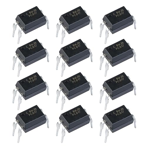 ALLECIN PC817 Optokoppler für DIY 2,54 mm Abstand DIP-4 4-Polig PC817C Transistor-Ausgangsoptokoppler (Packung mit 50 Stück) von ALLECIN
