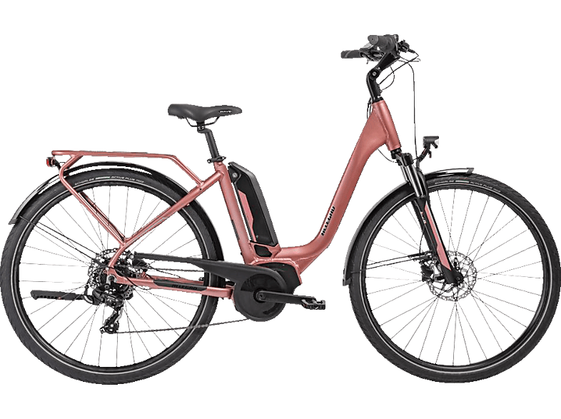 ALLEGRO City Plus Citybike (Laufradgröße: 28 Zoll, Rahmenhöhe: 48 cm, Unisex-Rad, 400 Wh, Flamingo) von ALLEGRO