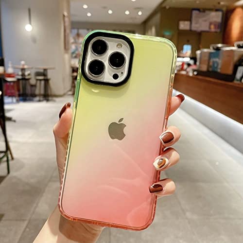 ALLUPS Fashion Gradient Transparente TPU-Hülle für iPhone 13 Pro Max Double Color Cover für iPhone 12 11 Pro Xs Max X XR 7 8 Plus SE 2020, YellowPink, für iPhone X ALLUPS Fashion Gradient Transparente TPU-Hülle für iPhone 13 Pro Max Double Color Cover für iPhone 12 11 Pro Xs Max X XR 7 8 Plus SE 2020, YellowPink, für iPhone X von ALLUPS
