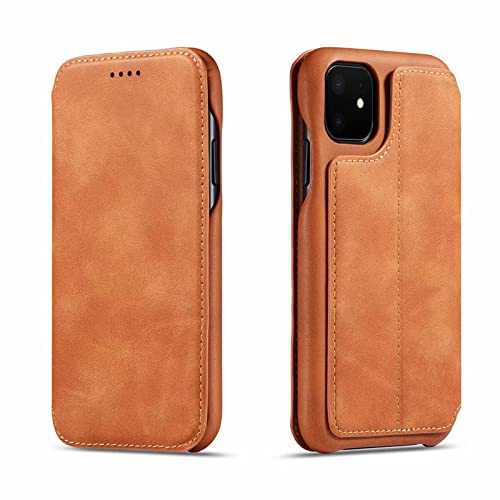 ALLUPS Flip-Cover aus echtem Leder für iPhone 14 13 12 11 Pro Max Mini XS XR 8 7 6S Plus SE3 Case Slot Magnet Cover Stand Holder, Gelb, für iPhone 13Pro Max ALLUPS Flip-Cover aus echtem Leder für iPhone 14 13 12 11 Pro Max Mini XS XR 8 7 6S Plus SE3 Case Slot Magnet Cover Stand Holder, Gelb, für iPhone 13Pro Max von ALLUPS