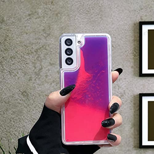 ALLUPS Leuchtende Neon-Sand-Telefonhülle für Samsung S23 Ultra S22 Plus S21FE S20 Lite S10 S9 S23 Plus Liquid Glitter Quicksand Phone Cover, Lila, für Samsung S23 ALLUPS Leuchtende Neon-Sand-Telefonhülle für Samsung S23 Ultra S22 Plus S21FE S20 Lite S10 S9 S23 Plus Liquid Glitter Quicksand Phone Cover, Lila, für Samsung S23 von ALLUPS
