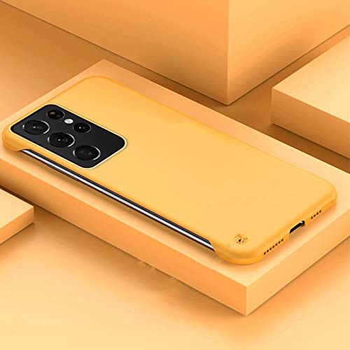 Slim Hard PC Frameless Phone Case for Samsung Galaxy S23 S22 S21 Ultra S20 FE S21 Plus Case for Galaxy Note 20 Ultra Covers,Dunkelgelb,Für S23 Slim Hard PC Frameless Phone Case for Samsung Galaxy S23 S22 S21 Ultra S20 FE S21 Plus Case for Galaxy Note 20 Ultra Covers,Dunkelgelb,Für S23 von ALLUPS