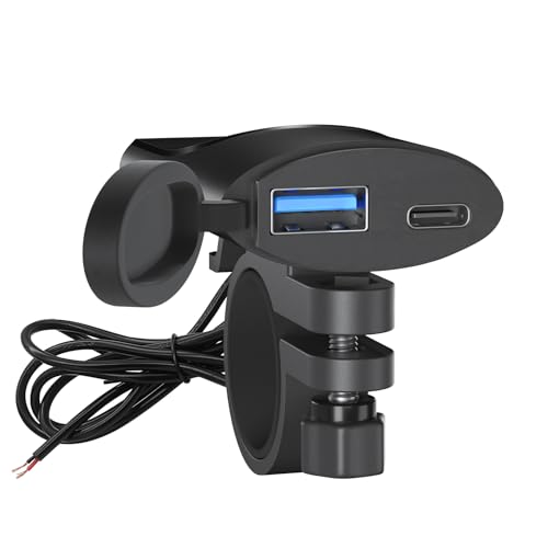 ALLWSLucky Motorrad USB Ladebuchse Wasserdicht mit Schalter, PD3.0 30W & QC3.0 18WUSB Motorrad Steckdose, Auto USB Steckdose 12V für Wohnmobil Boot Yacht LKW Wohnwagen ALLWSLucky Motorrad USB Ladebuchse Wasserdicht mit Schalter, PD3.0 30W & QC3.0 18WUSB Motorrad Steckdose, Auto USB Steckdose 12V für Wohnmobil Boot Yacht LKW Wohnwagen von ALLWSLucky