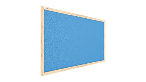ALLBoards Pastellblau Pinnwand mit Holzrahmen 90x60cm Pastellrosa Korktafel Korkwand Pinnwand Kork von ALLboards