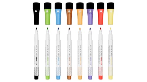 ALLboards Dünn-spitzige Whiteboardmarker-Set ALLboards – 8 Farben von ALLboards