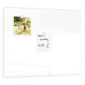 ALLboards Glas-Magnettafel 80,0 x 60,0 cm weiß von ALLboards