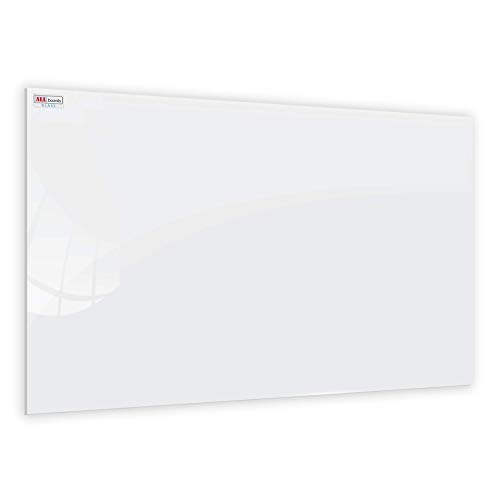 ALLboards Glasboard Magnetisch Perlweiß 90x60cm, Rahmenlos, Glastafel, Magnettafel, Gehärtetes Glas von ALLboards