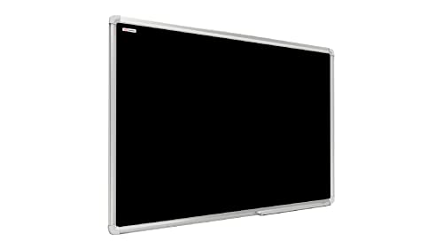 ALLboards Kreidetafel Magnetisch mit Alurahmen Premium EXPO 120x90cm Magnettafel Schwarz, Kreide von ALLboards