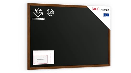 ALLboards Kreidetafel Wasserfest mit lackiertem Holzrahmen 150x100cm, Schwarz, Schreibtafel, Kreide von ALLboards