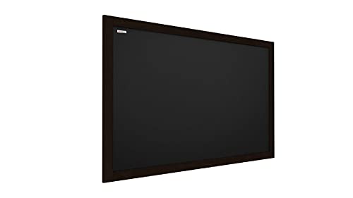 ALLboards Kreidetafel mit schwarzem lackiertem Holzrahmen 70x50cm, Schwarz, Schreibtafel, Kreide von ALLboards