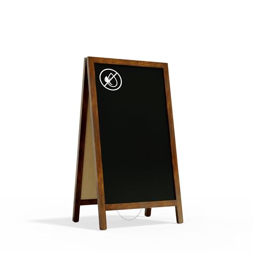 ALLboards Kundenstopper – lackierter Holzrahmen 78×44 cm, Kreidetafel, Restaurant-Tafel von ALLboards
