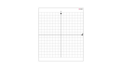 ALLboards Magnetisch Selbstklebend Folie Magnetauflage, Trocken abwischbar 80x95 cm - Koordinatensystem, Magnetic Dry-Wipe Overlay Sheet von ALLboards