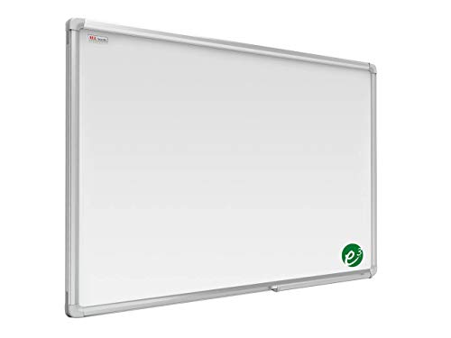 ALLboards Magnetisches Whiteboard, Ceramic Emaillierte Oberfläche 100x80cm Magnettafel mit Alurahmen Premium EXPO, Trocken Abwischbar, Projektionswand von ALLboards