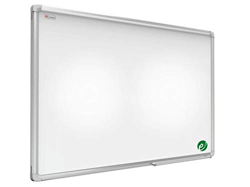 ALLboards Magnetisches Whiteboard, Ceramic Emaillierte Oberfläche 150x100cm Magnettafel mit Alurahmen Premium EXPO, Trocken Abwischbar, Projektionswand von ALLboards