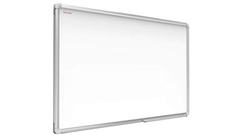 ALLboards Magnetisches Whiteboard 90x60cm Magnettafel mit Aluminiumrahmen Premium EXPO und Stifteablage, Weiß Magnetisch Tafel, Trocken Abwischbar, Wiederbeschreibbar Weißtafel von ALLboards