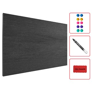 ALLboards Magnettafel 90,0 x 60,0 cm Graues Holz von ALLboards