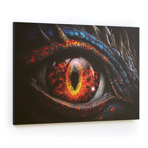 ALLboards Magnettafel CANVASboards 90×60 cm – Auge des Drachen, Memoboards Magnetpinnwand Canvas Bilder von ALLboards