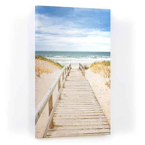 ALLboards Magnettafel CANVASboards 90×60 cm – Weg zum Strand, Memoboards Magnetpinnwand Canvas Bilder von ALLboards