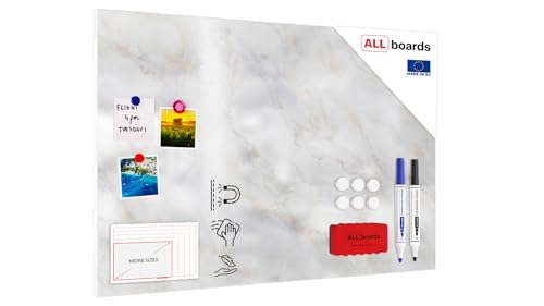 ALLboards Metallische Magnettafel MARMOR, 90x60cm MetalBoards Memoboard für jede Art von Magneten Magnetpinnwand + GRATIS Zubehörset ALLboards Metallische Magnettafel MARMOR, 90x60cm MetalBoards Memoboard für jede Art von Magneten Magnetpinnwand + GRATIS Zubehörset von ALLboards